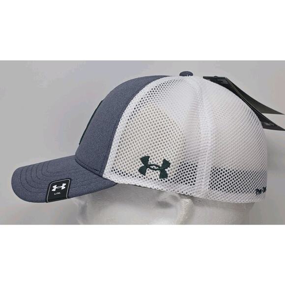 Under Armour Greens At‎ Beaumont Fitted Stretch Gray Golf Hat Cap L XL PGA NWT - Picture 3 of 13